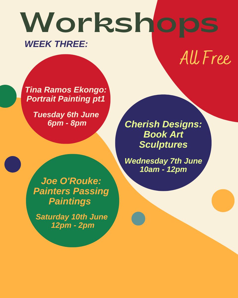 Longsight Art Space - 6pm-8pm Tuesday 6th June
Tina Ramos Ekongo
Portrait Painting pt 1
Bring along a photo of yourself or family member.

All materials and refreshments will be provided, no booking required and workshops are free.

#Art
#LongsightArtSpace
#longsight