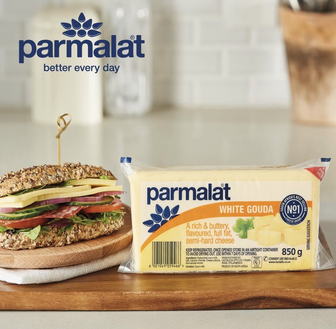 Let me put you onto SA's No. 1 cheese brand!🧀
For better meals, upgrade your tastebuds with the Parmalat 850g cheese block today😁 You will never go wrong with this one🤞🏿#StinaKeBosso #Parmalat #BetterChoices