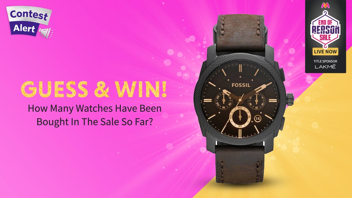 Myntra on Twitter "Guess how many watches have been bought so far in