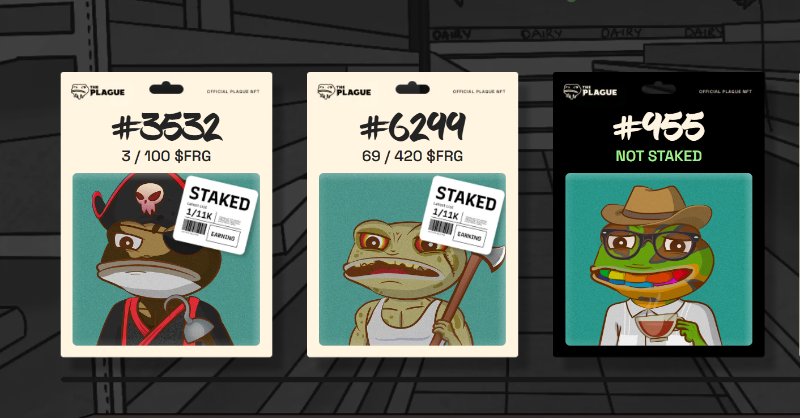 agrajalpha's tweet photo. The Plague - OPEN FOR ALL🐸

600 of them are claimable for free!

https://t.co/JxZhf406hr