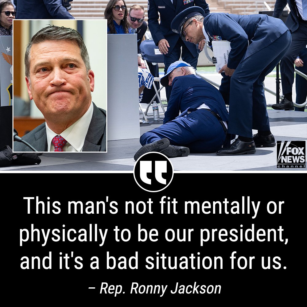 'IT'S EMBARRASSING': Obama’s former doctor @RepRonnyJackson slam’s WH ‘malpractice’ in letting Biden run again. fxn.ws/45DbXlc