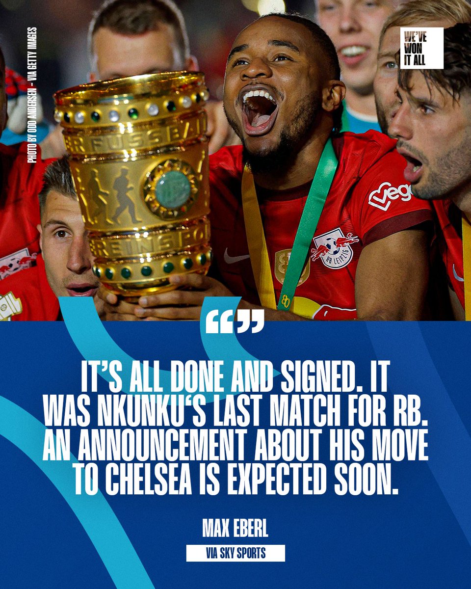 🗣️ RB Leipzig executive Max Eberl on Christopher Nkunku to Chelsea...

#CFC #ChelseaFC