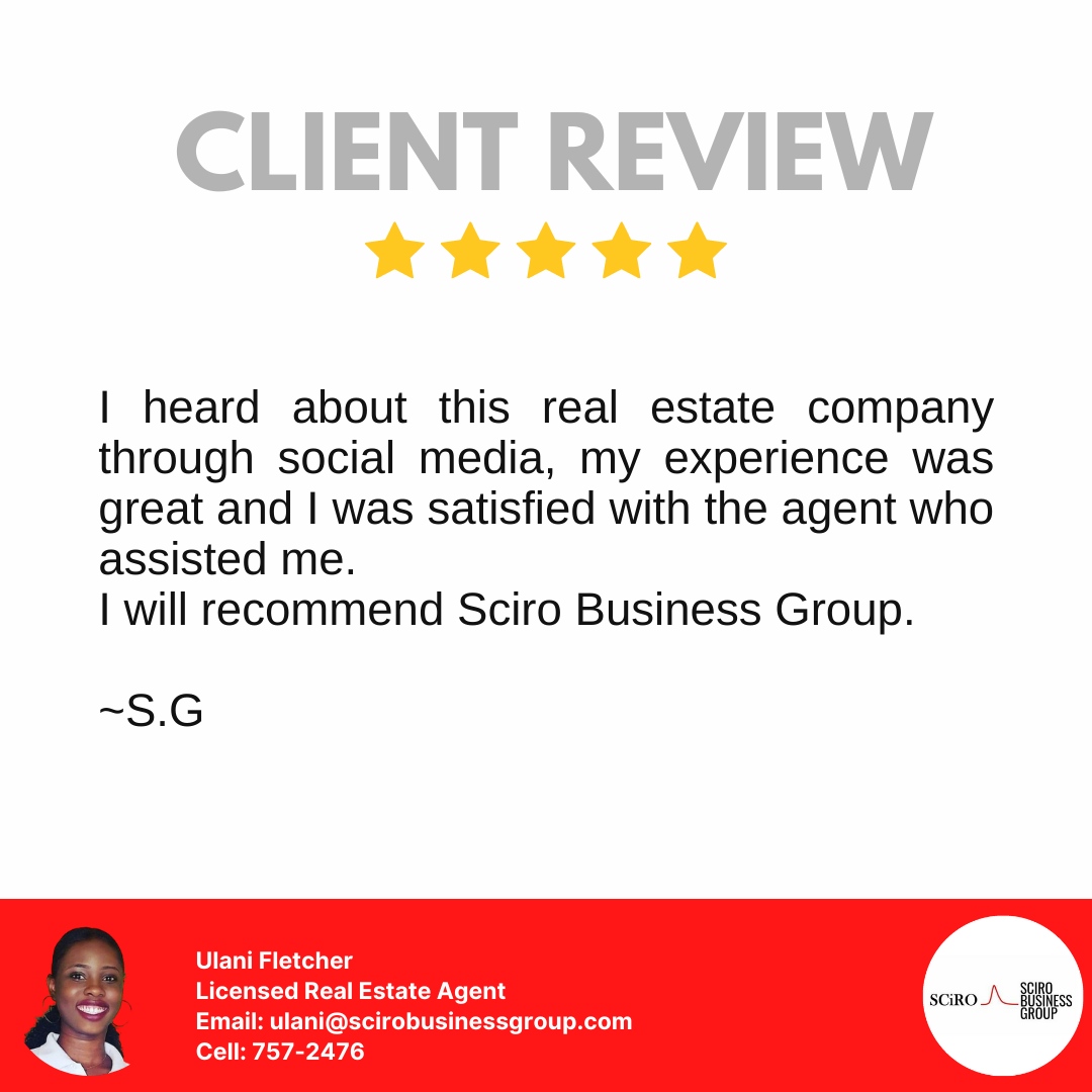 🗣️ Client Testimonial: Renting Success! 
We recently helped a client find their perfect rental property, and they couldn't be happier.
Our team assisted throughout the process, ensuring a seamless experience. 

#ClientTestimonial #Renting #DreamHomeAchieved #tobago #teamsciro