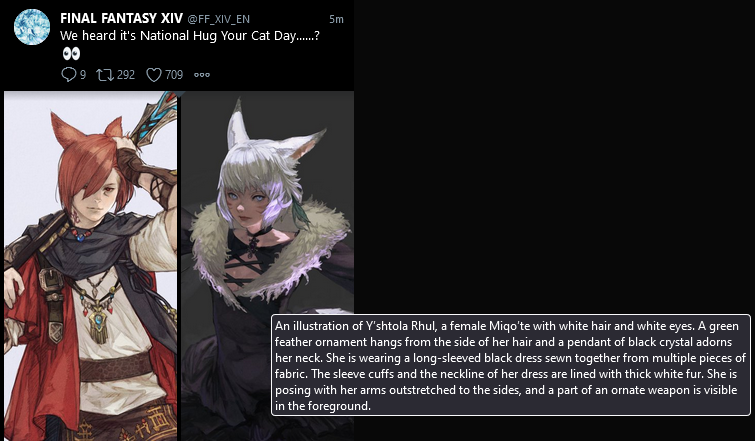 CIayman's tweet photo. @FF_XIV_EN Is this some kind of ChatGPT shenanigans https://t.co/o1H0pzvv0C