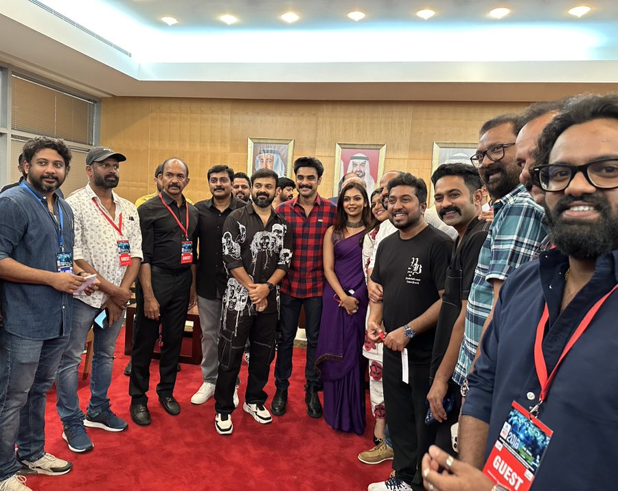 #2018 Team Celebrating success at Sharjah | 
@ttovino #2018EveryoneIsAHero
#AsifAli #KunchackoBoban #JudeAnthany #VenuKunnappilyy #AparnaBalamurali