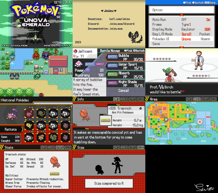 Jaizu on X: Pokédex interface for Pokémon Unova Emerald! Please give it  some love 📷📷  / X