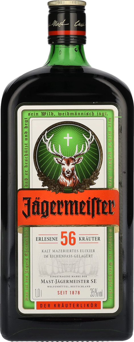 harryelsocio's tweet photo. Jägermeister. Elaborado en Alemania. España es su cuarto mercado mundial. Lo mismo habría que dejar de consumirlo para apoyar a los agricultores de la fresa de Huelva. Un producto por otro producto. Pero no vais a hacerlo. https://t.co/MOFM3BMA6J