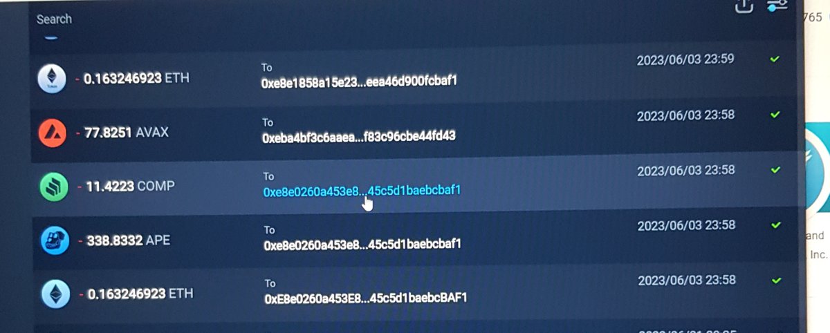 @AtomicWallet Here are my stolen tokens and addresses, they sent my tokens to. All in the same date and same time....
@AtomicWallet just join SBF!

Also, I've been using a device only for the crypto and internet banking. Never for anything else coz I am paranoid about cyber-attack. Inside JOB!