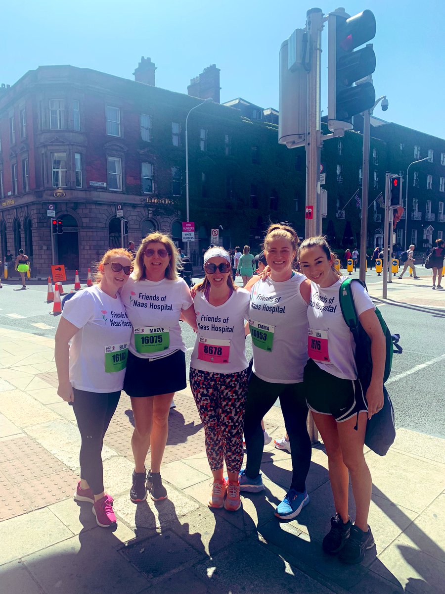 VHI Women’s Mini Marathon 2023 to raise funds for The Friends of Naas Hospital, specifically for Palliative Care and End of Life Care. All set 😅