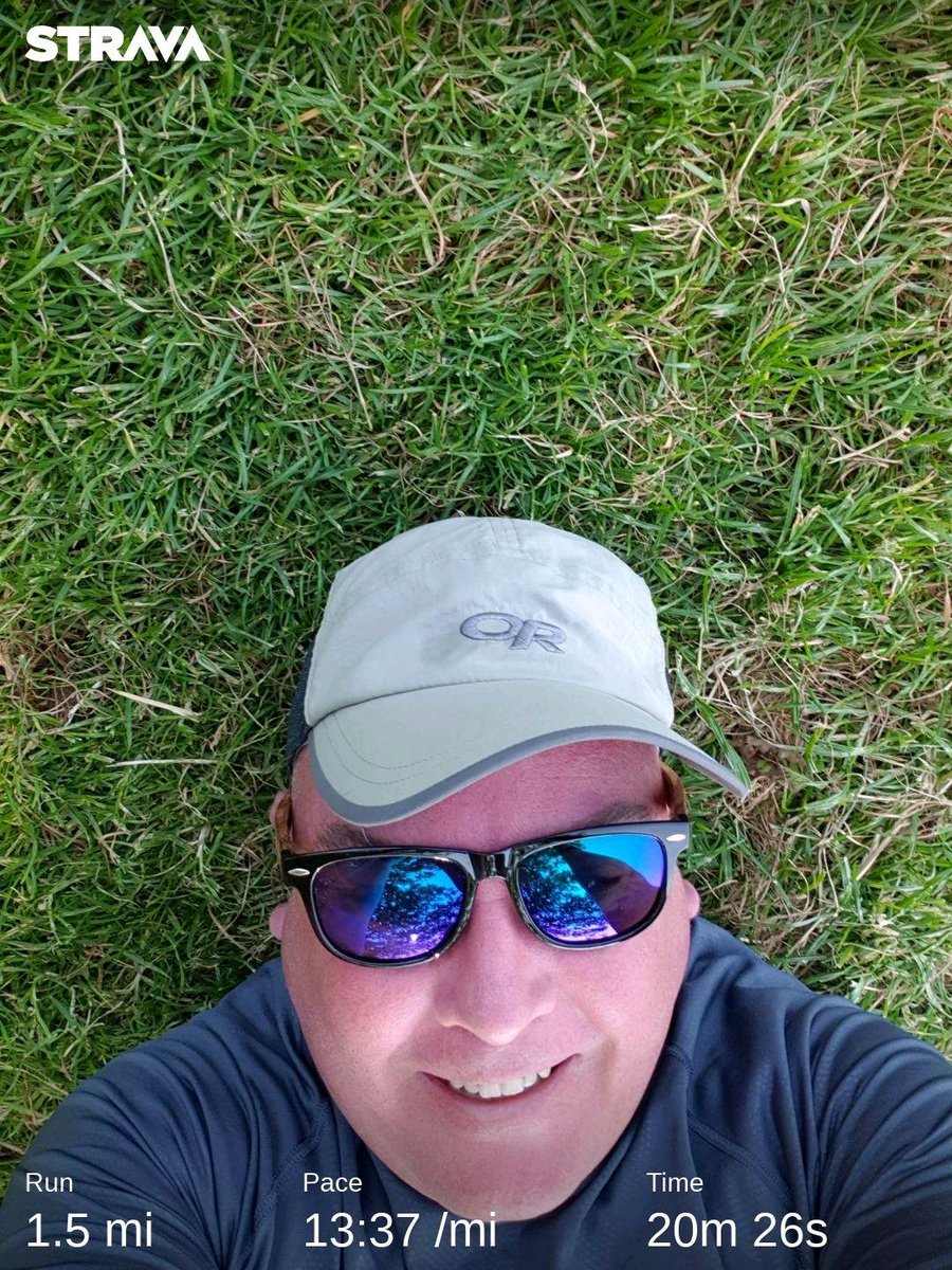 First run off the treadmill in forever, on a warm sunny day.  I am dead!! #unfit #walkrun strava.app.link/Wg71Idw4lAb