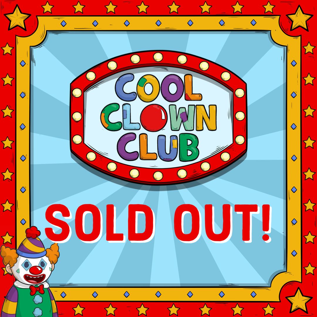 We are sold out!!!
To get your clowns head to OpenSea 

opensea.io/collection/coo…