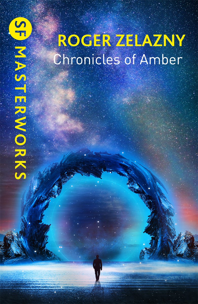zenoagency's tweet photo. The #ChroniclesOfAmber are available in the UK, collected into two omnibus editions; published by @gollancz as part of their #SFMasterworks series - https://t.co/AKlkidA9sx #Zelazny https://t.co/6REIBQvZfN