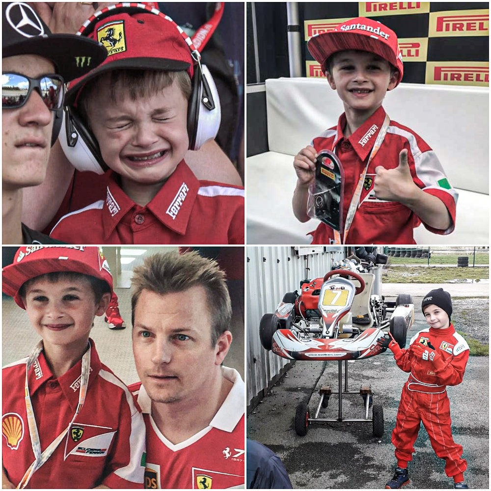 Throwback to when this young Ferrari fan got to meet his hero Kimi Raikkonen after crying when he crashed out of the Spanish GP.

He's now karting under Kimi's number ❤️7️⃣
