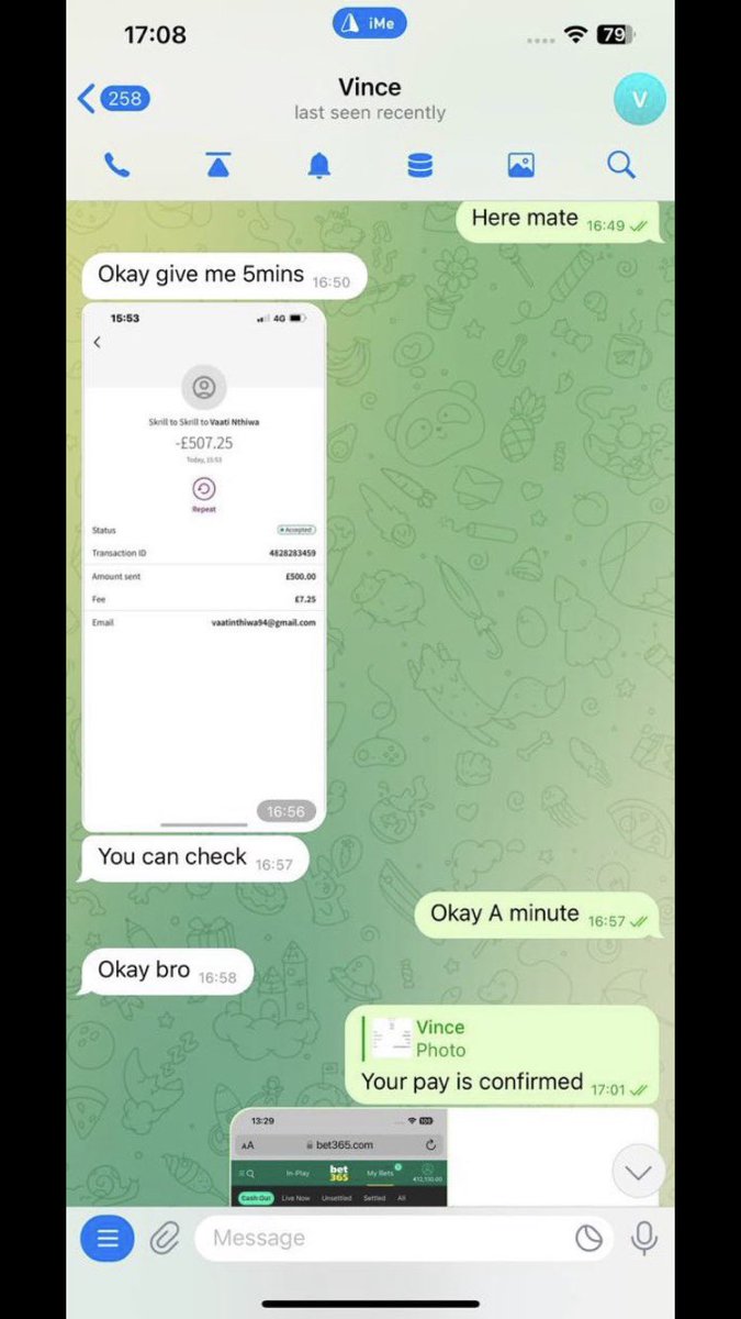 Fixedmatch40325's tweet photo. Happy client from UK🇬🇧
🤝Congratulation to all the other Consumers And Thank You For The Trust all,
Play With The Best🔥💯
Message me for more details on next matches📩 https://t.co/G1pODbYX0I