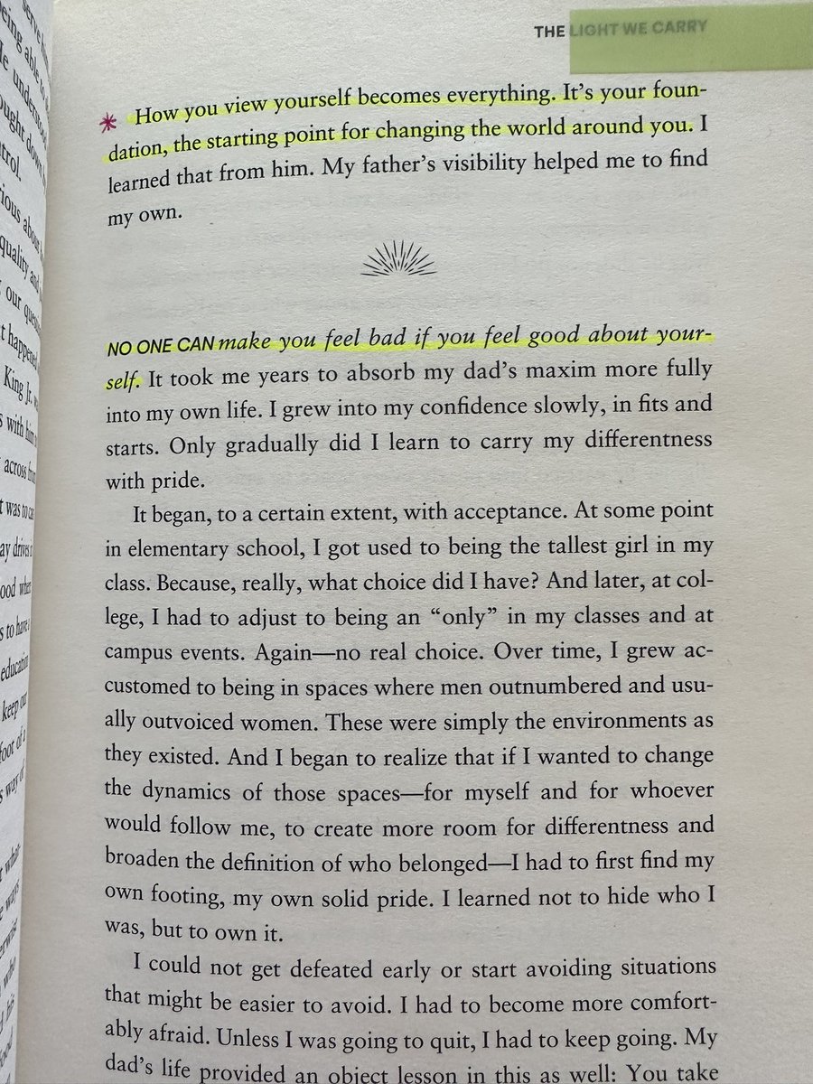 “How you view yourself becomes everything. It’s your foundation, the starting point for changing the world around you.”
#TheLightWeCarry #MichelleObama #SelfLove #SelfAcceptance #BookQuotes #BookTwitter #SundayMotivation