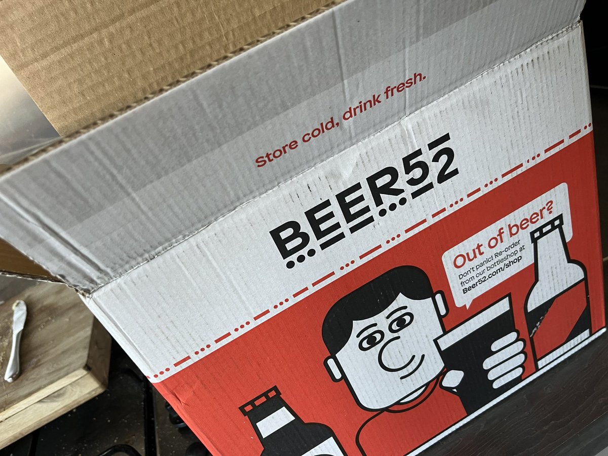 Sometimes things turn up at the exact right time 😂 cheers 🍻 @Beer52HQ #Beer52