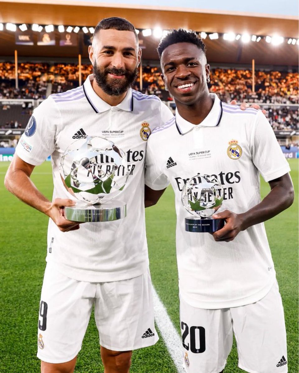 📲 Vinicius Jr. farewell message to Karim Benzema: Benzvini, Vinzema... Whatever. The result has always been the same: goals, laughter, titles and, above all, learning. When the boy from São Gonçalo, too shy, arrived in Madrid in 2018, you were the first to receive me. I will…