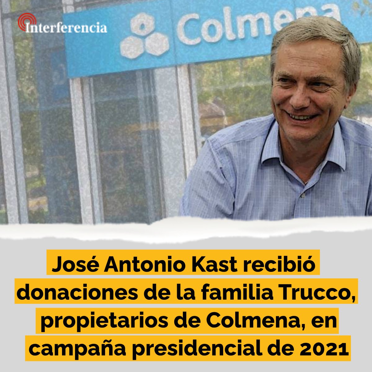 InterferenciaCL's tweet photo. Kast recibió dinero de Juan Trucco Brito y Pablo Trucco Brito, este último, director de Colmena, familia fundadora y propietaria en sociedad con Bethia. También recibió de Piero Solari Donaggio, dueño de Falabella, del mismo grupo familiar que Bethia. https://t.co/K4JC5CGfV2 https://t.co/63JnRkPsj4