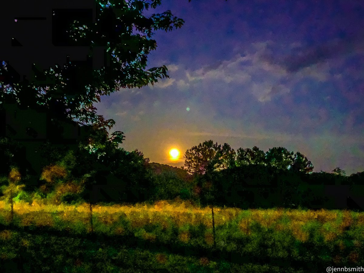 Beautiful Strawberry moon last night. #gawx #farmlifebestlife @RyanBeesleyFox5 <a href="/spann/">James Spann</a>