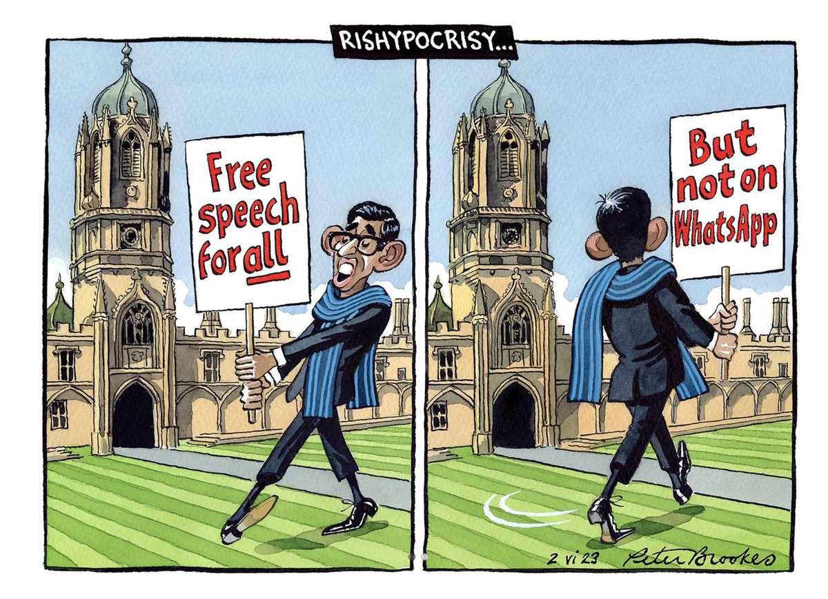 Free speech for all
But not on WhatsApp 
#RishiOut 
#ToryLiars
