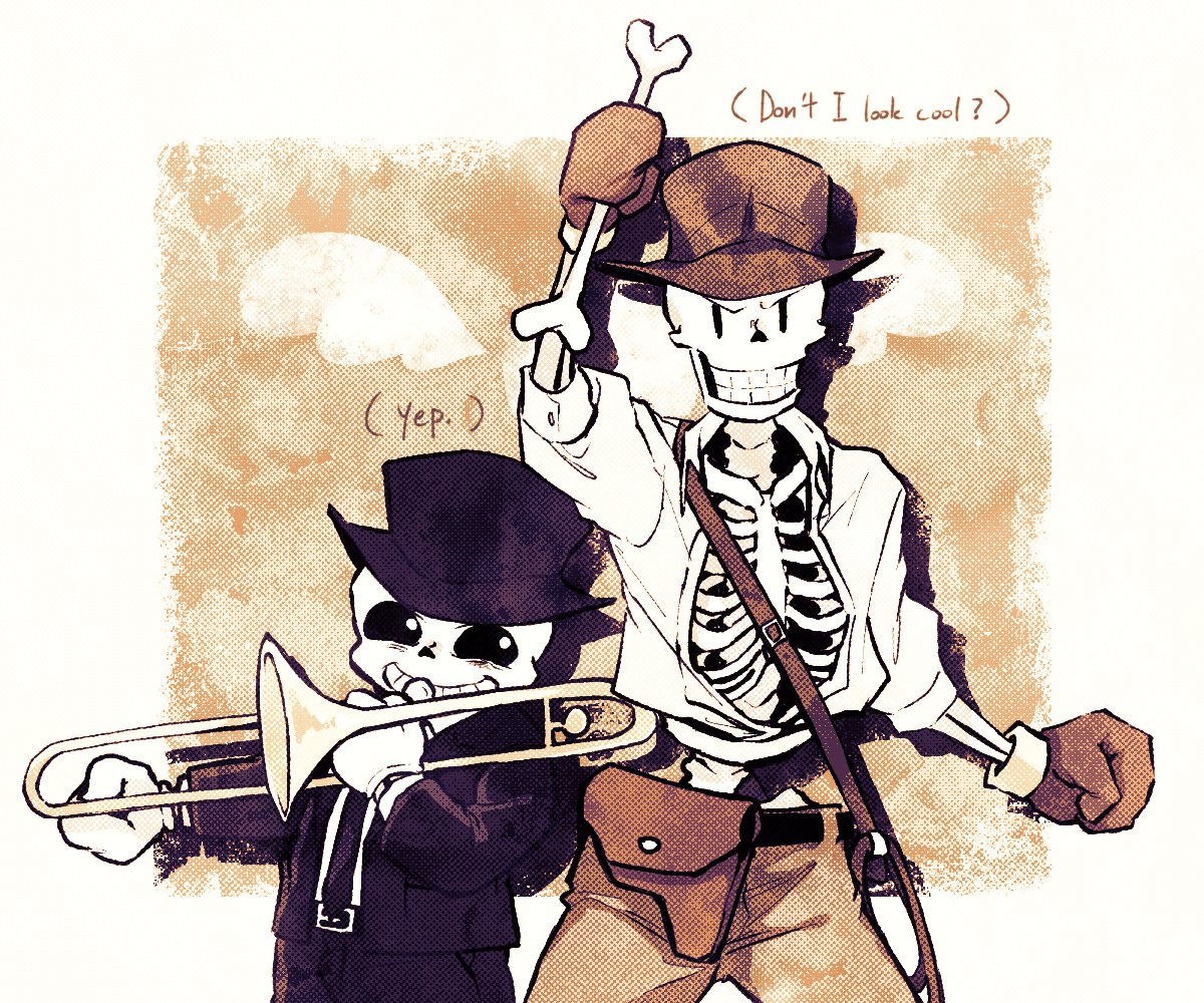 Skeletons with Fedora
#undertale #sans #papyrus