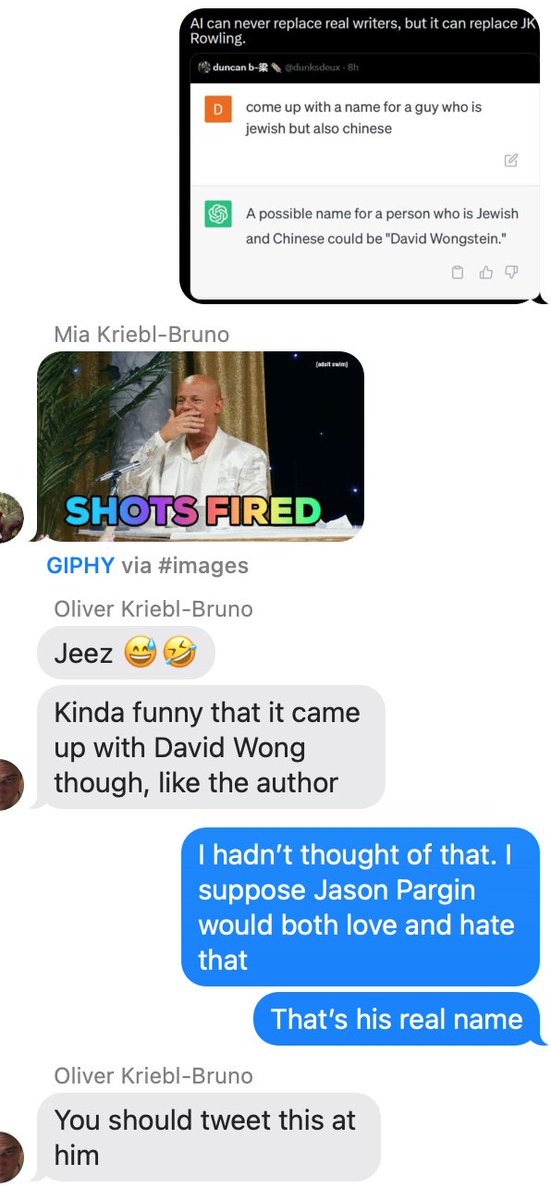 TimReinvented's tweet image. I do whatever my kids tell me to

@JasonKPargin