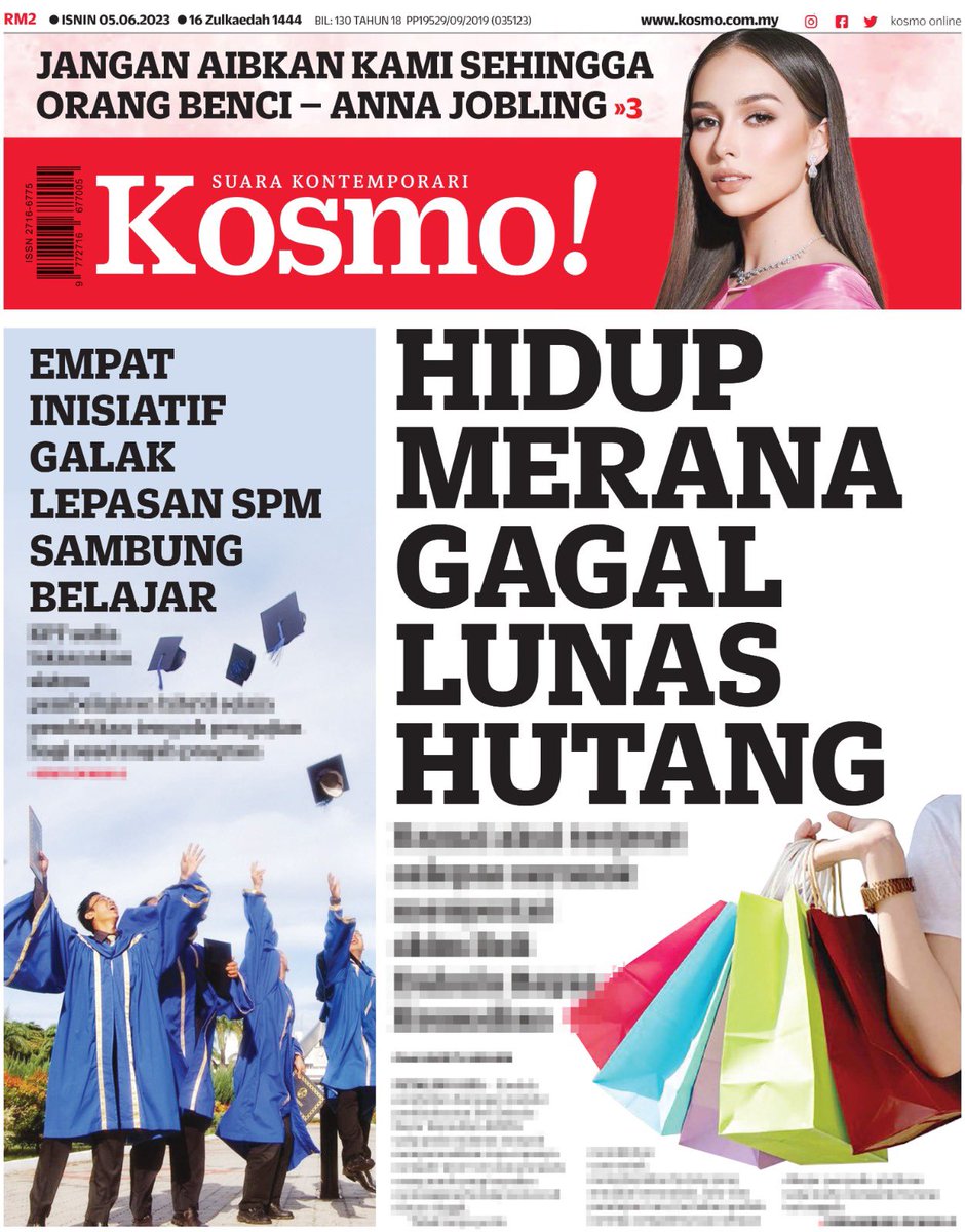 kosmo_online's tweet photo. Akhbar Kosmo! esok (Isnin)
Jangan lupa dapatkan akhbar ini di kedai-kedai berdekatan anda.
#kosmo #belikosmo #kosmoisnin https://t.co/hgH1MADDW7