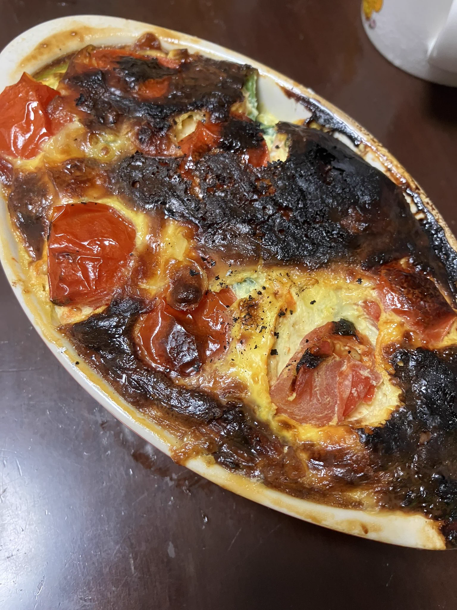 オーブンめんどくてグリルでやったら焦げました😳
でも美味しかった😄
次はベーコンとかブロッコリーとかでやりたい☺️
#もめらす飯  
