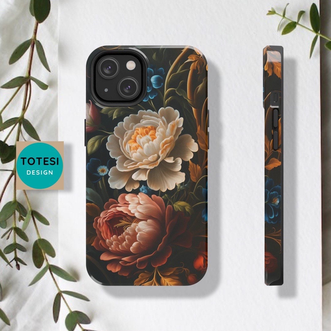 Totesi3's tweet image. Vintage Dark Floral Art Aesthetic - Tough iPhone Cases 11, 12, 13, 14, Pro, Pro Max, Plus -  Fine Art Flowers -  Rubber Liner - tuppu.net/2d11861a #etsyfinds #iPhonecases #Iphone12Case