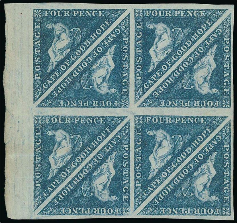 #CapeofGoodHope stamps are not rare, you see them in many auctions, however they rare in blocks and as mint singles most are missing good margins. As blocks one can  diff between die A and die B easier and is a good case where a block can add value to a display. #Philately