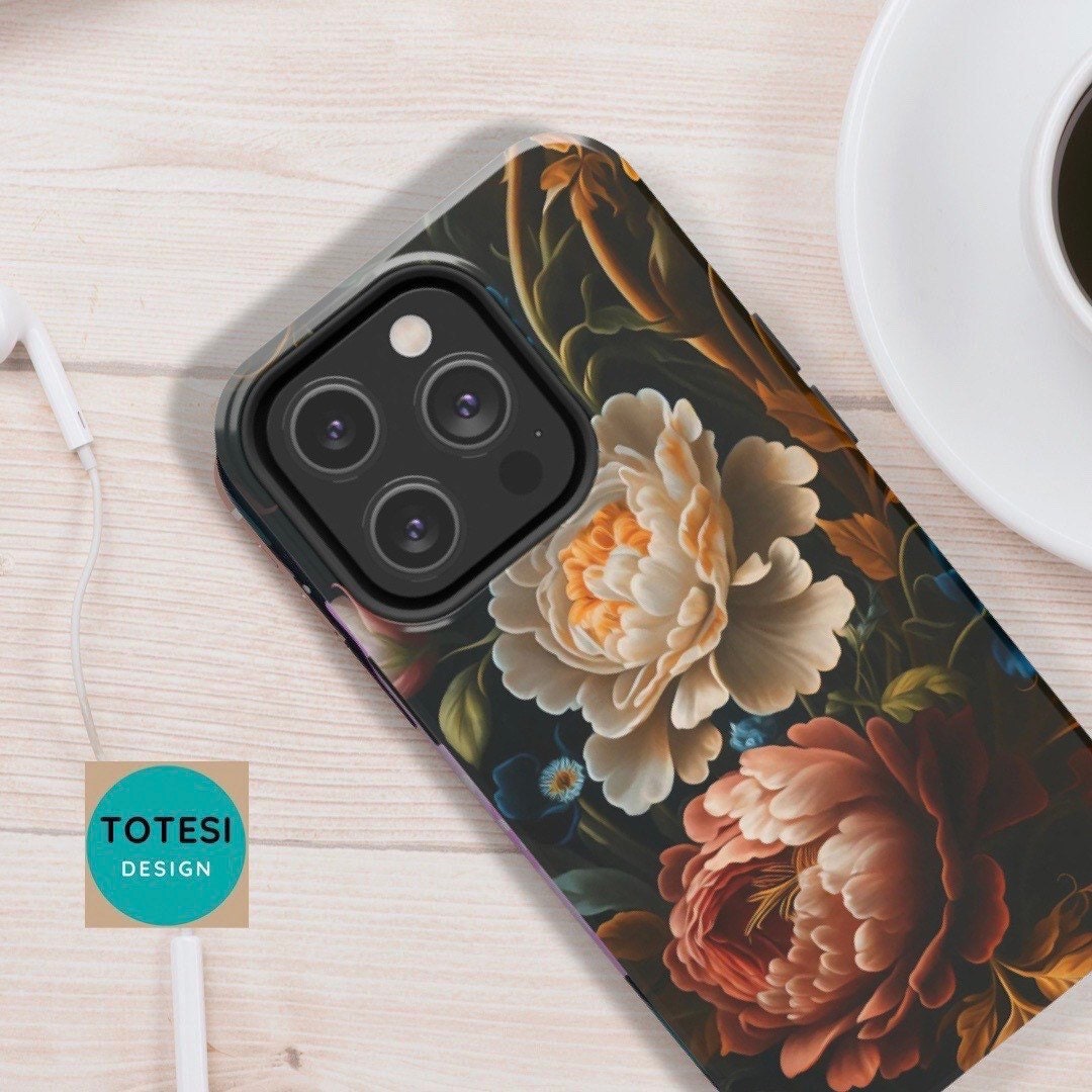 Totesi3's tweet image. Vintage Dark Floral Art Aesthetic - Tough iPhone Cases 11, 12, 13, 14, Pro, Pro Max, Plus -  Fine Art Flowers -  Rubber Liner - tuppu.net/2d11861a #etsyfinds #iPhonecases #Iphone12Case