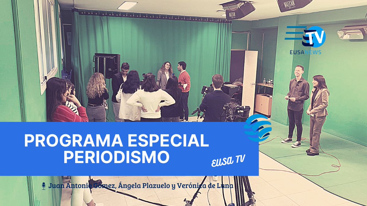 ▶️ Ya está disponible el programa especial sobre #Periodismo realizado por los alumnos del taller #EUSATV

📺 Puedes ver el vídeo completo en nuestro canal de #YouTube

👇👇
youtu.be/u-5GZLkp29A
👆👆

🎙️ Informan: <a href="/juanangole/">Juan Antonio Gómez León 𝕏</a>, <a href="/angelaplazueloo/">angelaplazueloo🌸</a> y <a href="/veronicadelunaa/">Verónica</a> 

#SevillaHoy