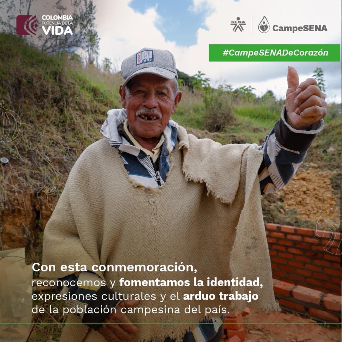 Amgasca's tweet photo. Una tonelada de gracias no es suficiente 😍.
Rendimos homenaje y exaltamos el trabajo de campesinas 👩🏻‍🌾 y campesinos. Cada día avanzamos en el merecido reconocimiento de su heroica labor. #CampeSENADeCorazón
https://t.co/gvODiGN6Kq https://t.co/aYB85HxI43