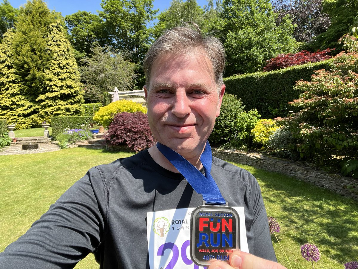 Not my best time at 1h 25 but delighted to raise some money for Friends of @HolyTrin today! #RoyalSuttonColdfield @suttonfunrun