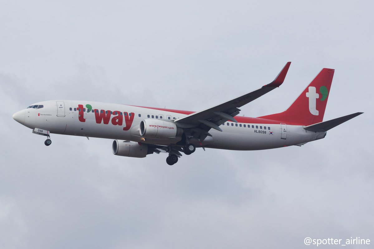 T'way Air
Boeing 737-8Q8
HL8098 @ NRT