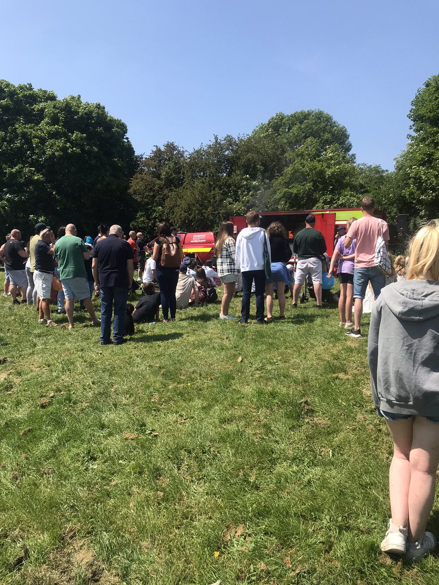 NottmRoadFS's tweet photo. A good crowd for our chip pan demonstrations and lots of #cookingsafety advice given #safercommunities #chaddesden https://t.co/1IomqHq35w