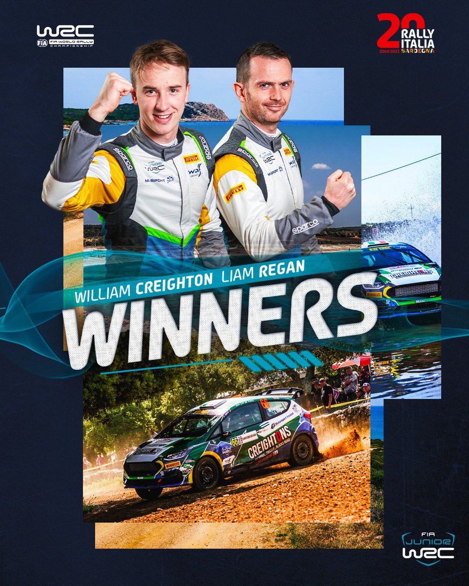 🏆 YESSSS 🏆 @FIAJuniorWRC @Rally_d_Italia winners!!! What. A. Rally. 🤯 #MIRallyAcademy #JuniorWRC #WRCLive #WRC