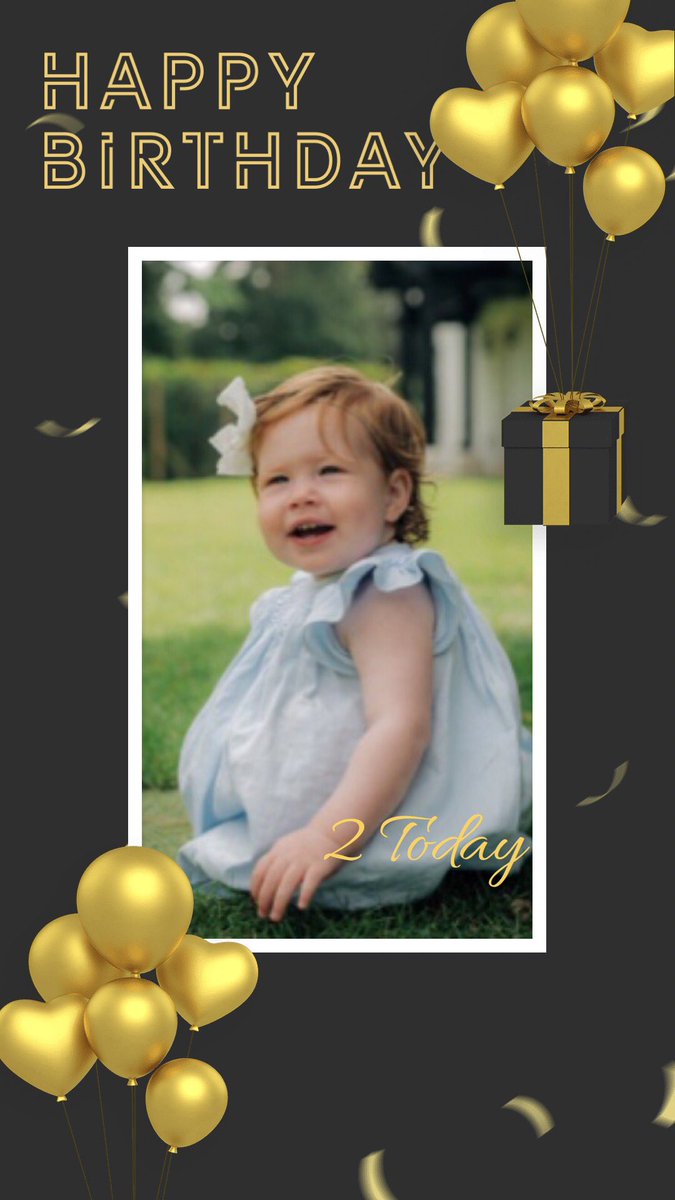 Birthday wishes Princess Lili  🎉❤️🎂🎈. Prince Harry and Meghan’s beautiful little Angel. Archie’s adorable little sister. Mama Doria & Princess Diana’s blessed granddaughter.

#PrincessLilibet2 
#HappyBirthdayPrincessLilibet
#HappyBirthdayLilibet