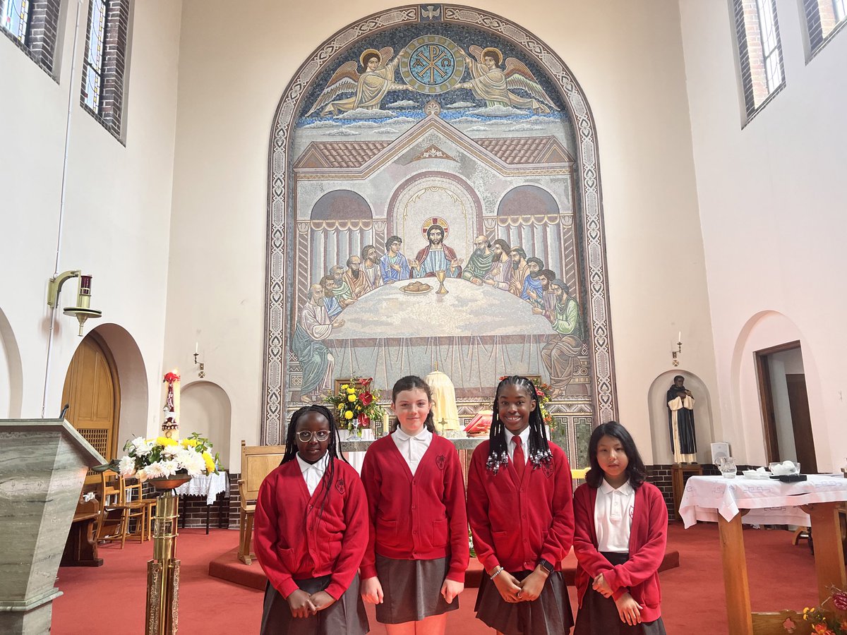 We are very proud of our SMC Parish Ambassadors who read at Our Lady of Perpetual Succour at 11am Mass today. All six children read beautifully. ❤️🖤