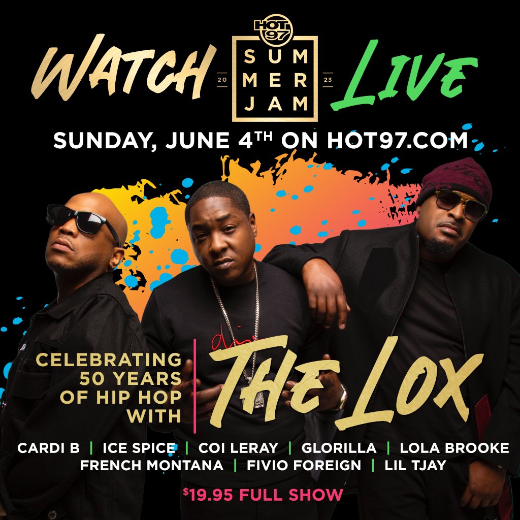 HOT97's tweet photo. ‼️ THE ONLY WAY TO WATCH #HOT97SummerJam Worldwide Is With Our Official Live Stream ‼️

#HOT97SummerJam will be streaming LIVE Sunday, June 4 starting at 7PM EST!

Watch LIVE at https://t.co/u80kFSYdRT https://t.co/2WGez9PBxX