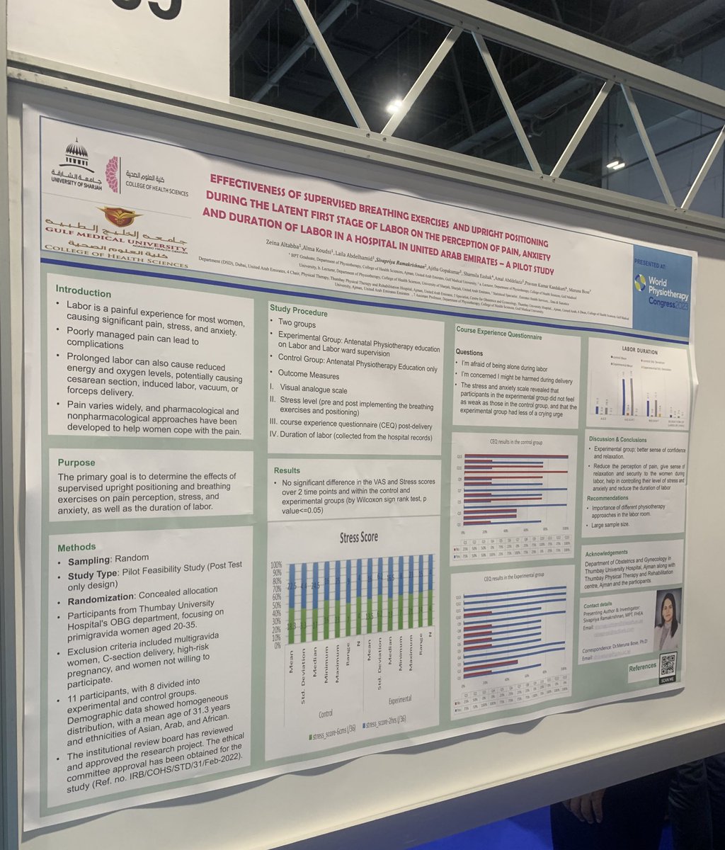 zienata10's tweet image. Still can’t get over the fact that we got the chance to present our graduation project at the world physiotherapy congress, one of the biggest events in this field! still feels like a dream alhamdullah for this amazing opportunity #WCPT2023