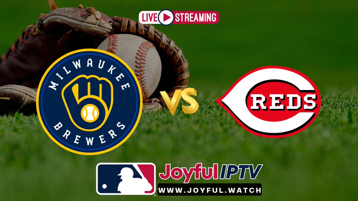 #MLBGameDay Tune in to the Milwaukee Brewers vs. Cincinnati Reds game on the best streaming service with no buffering! #BrewersvsReds