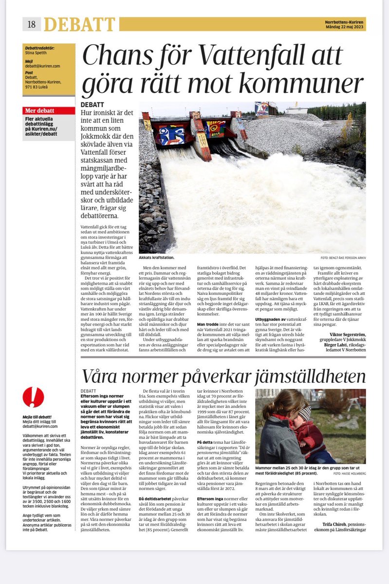 Våra normer påverkar jämställdheten! Eftersom inga normer uppstår i ett vakuum eller ur slumpen så går det att förändra de normer som har visat sig begränsa kvinnors rätt att leva ett ekonomiskt jämställt liv. Tror att skolan har viktig roll för få till en förändring.