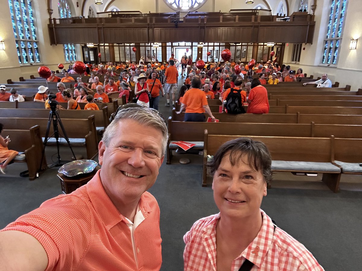 Great turnout for the rally to End Gun Violence. #wearorange