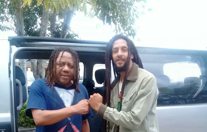 #Ghana #Jamaica It was epic being with @stephenmarley last night on @JulianMarley birthday. It's time for the @shattawalegh  #Marley collab. Special mention @bobmarley  @tweetRMF  @officialnairam1  @Romarley  @bobmarley