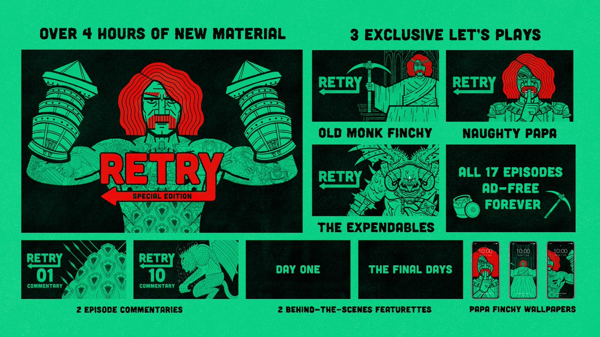 RKGvideo's tweet photo. 4+ hours of new material
Exclusive Let's Plays
Papa Finchy on your phone

It's all available on Patreon on June 11.

For more details, we have a full breakdown of what's inside in this public post.

📝 https://t.co/XAM5nINRhc https://t.co/3N6khWoMLa