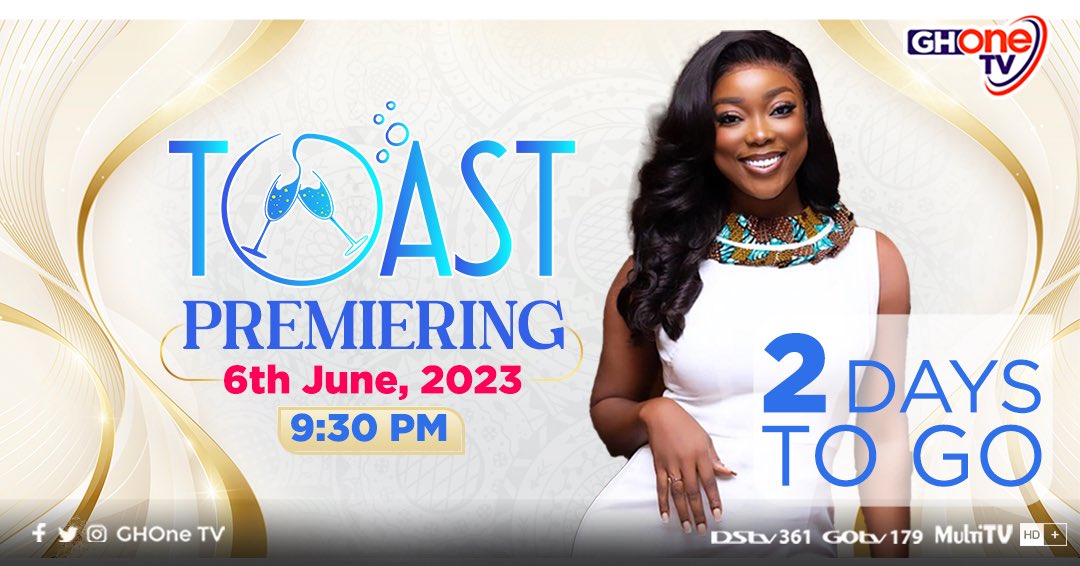 We have the most daring conversations and guests to engage with. #ToastOnGHOne premiering 6th June, 2023 9:30pm on #GHOneTV 2 days more 🗓️ @maame_animwaagh