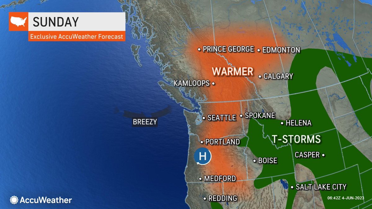 Breaking Weather by AccuWeather on Twitter "Warmer conditions are