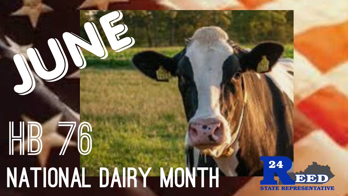 HAPPY NATIONAL DAIRY MONTH!!! 🐄🧀🧈🥛🍦
'Agriculture is our wisest pursuit, because it will in the end contribute most to wealth, good morals and happiness.” Thomas Jefferson, #gotmilk #NationalDairyMonth #District24Proud @KDDC1 @kyproudofficial @KYHouseGOP @KYFB #InGodWeTrust