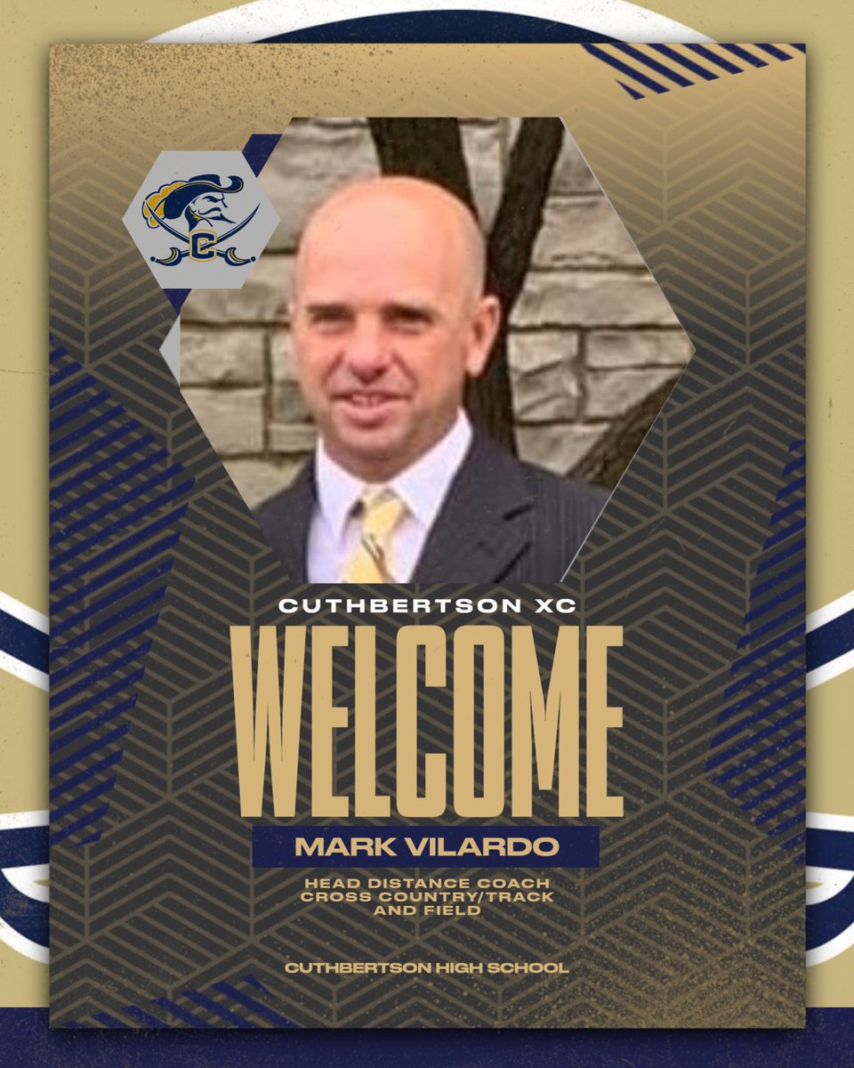 Cuthbertson Athletics is excited to announce our new Head Coach for Cross Country / Distance Track & Field… Welcome to @CHS_Cavsnation Coach Vilardo! @UCPSNCAthletics @AGHoulihan @xccoachwalsh @cuttytrack